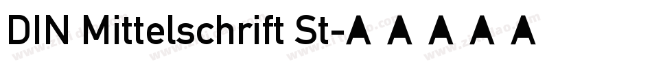 DIN Mittelschrift St字体转换